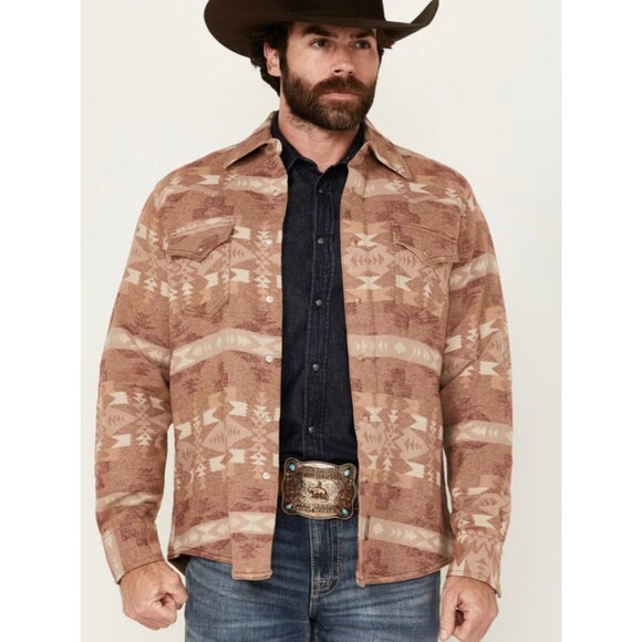 Wrangler Retro Other - Wrangler Southwestern Snap Front Western Shirt Jacket